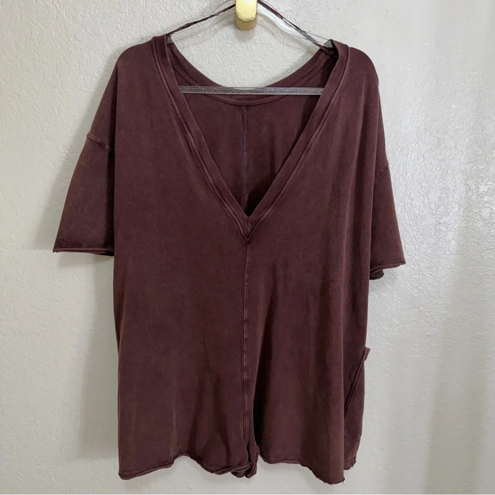 New Free People x FP Movement hot shot tee romper - Picture 9 of 11